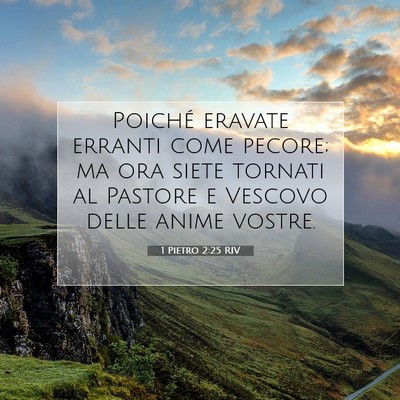 1 Pietro 2:25 RIV Immagine del Versetto della Bibbia