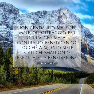 1 Pietro 3:9 RIV Immagine del Versetto della Bibbia