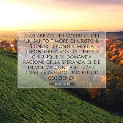 1 Pietro 3:15 RIV Immagine del Versetto della Bibbia