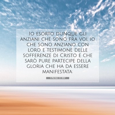1 Pietro 5:1 RIV Immagine del Versetto della Bibbia