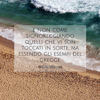 1 Pietro 5:3 RIV Immagine del Versetto della Bibbia