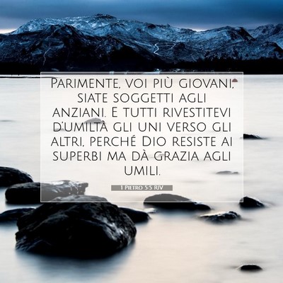 1 Pietro 5:5 RIV Immagine del Versetto della Bibbia