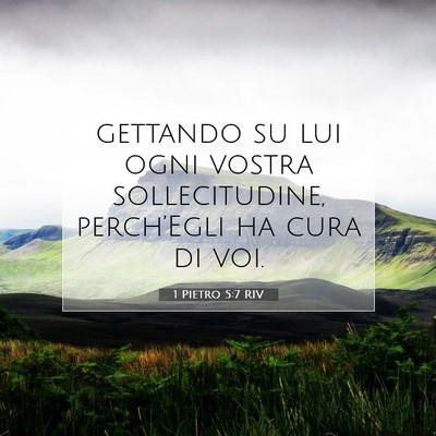 1 Pietro 5:7 Versetto della Bibbia Spiegato