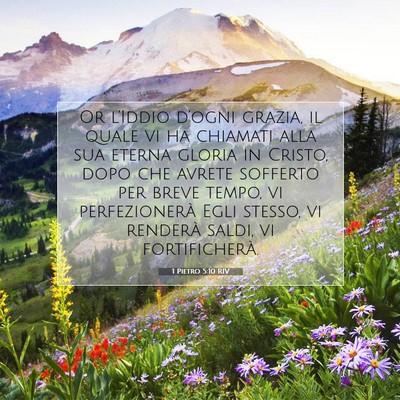 1 Pietro 5:10 RIV Immagine del Versetto della Bibbia
