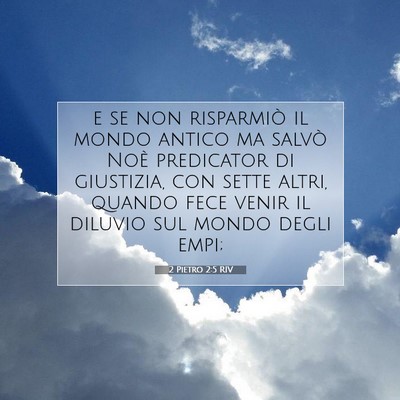 2 Pietro 2:5 RIV Immagine del Versetto della Bibbia