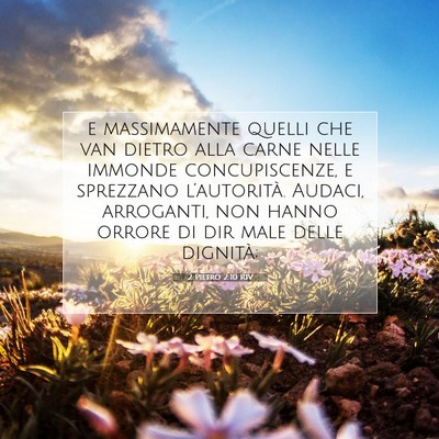 2 Pietro 2:10 RIV Immagine del Versetto della Bibbia