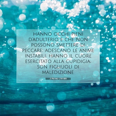 2 Pietro 2:14 RIV Immagine del Versetto della Bibbia