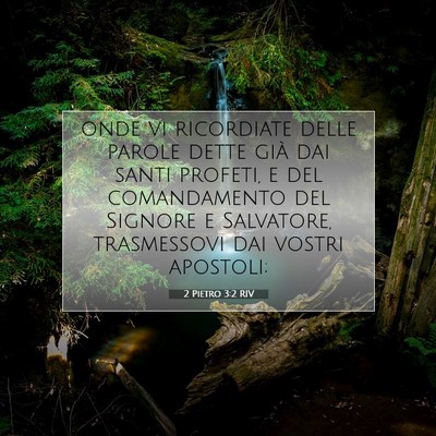 2 Pietro 3:2 RIV Immagine del Versetto della Bibbia