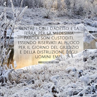 2 Pietro 3:7 RIV Immagine del Versetto della Bibbia