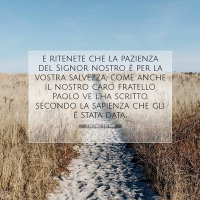 2 Pietro 3:15 RIV Immagine del Versetto della Bibbia