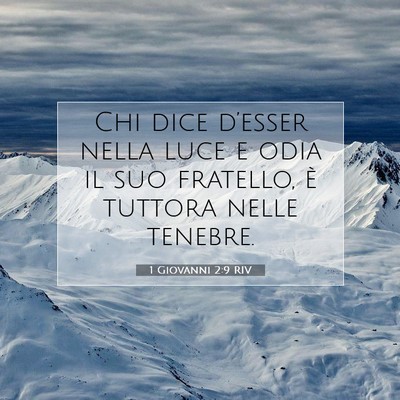1 Giovanni 2:9 RIV Immagine del Versetto della Bibbia