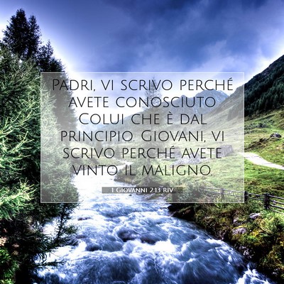 1 Giovanni 2:13 RIV Immagine del Versetto della Bibbia