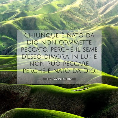 1 Giovanni 3:9 RIV Immagine del Versetto della Bibbia