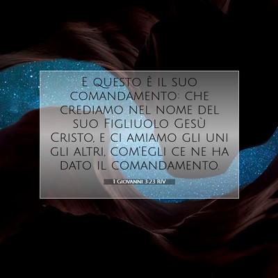 1 Giovanni 3:23 RIV Immagine del Versetto della Bibbia
