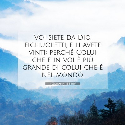 1 Giovanni 4:4 RIV Immagine del Versetto della Bibbia
