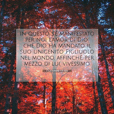 1 Giovanni 4:9 RIV Immagine del Versetto della Bibbia
