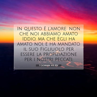 1 Giovanni 4:10 RIV Immagine del Versetto della Bibbia
