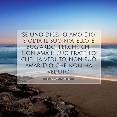 1 Giovanni 4:20 RIV Immagine del Versetto della Bibbia