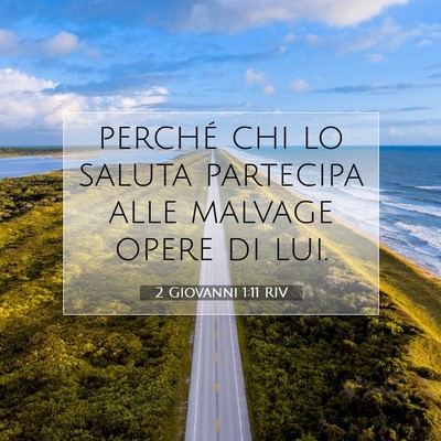 2 Giovanni 1:11 Versetto della Bibbia Spiegato