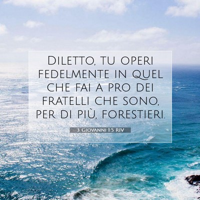3 Giovanni 1:5 Versetto della Bibbia Spiegato
