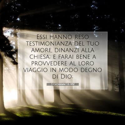 3 Giovanni 1:6 Versetto della Bibbia Spiegato