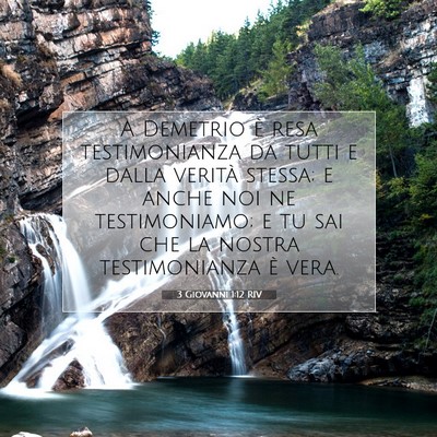 3 Giovanni 1:12 Versetto della Bibbia Spiegato