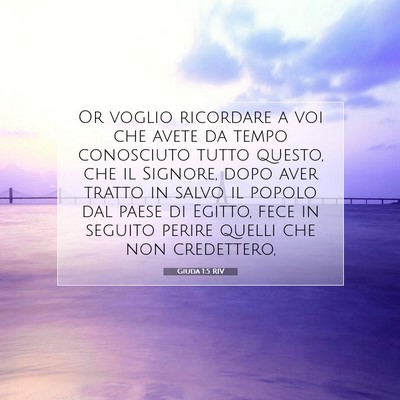 Giuda 1:5 Versetto della Bibbia Spiegato