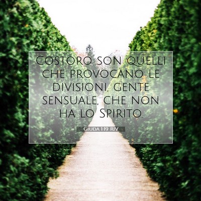 Giuda 1:19 Versetto della Bibbia Spiegato