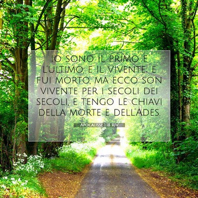 Apocalisse 1:18 Versetto della Bibbia Spiegato