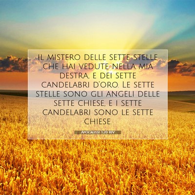 Apocalisse 1:20 Versetto della Bibbia Spiegato