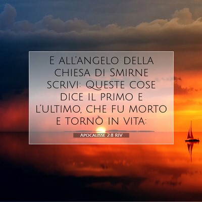 Apocalisse 2:8 RIV Immagine del Versetto della Bibbia