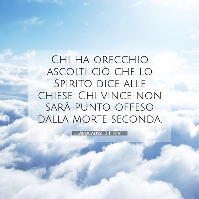 Apocalisse 2:11 RIV Immagine del Versetto della Bibbia