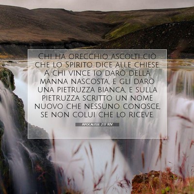 Apocalisse 2:17 RIV Immagine del Versetto della Bibbia