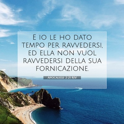 Apocalisse 2:21 RIV Immagine del Versetto della Bibbia