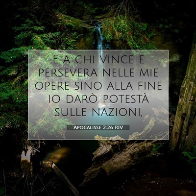 Apocalisse 2:26 RIV Immagine del Versetto della Bibbia
