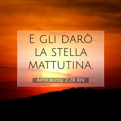 Apocalisse 2:28 RIV Immagine del Versetto della Bibbia
