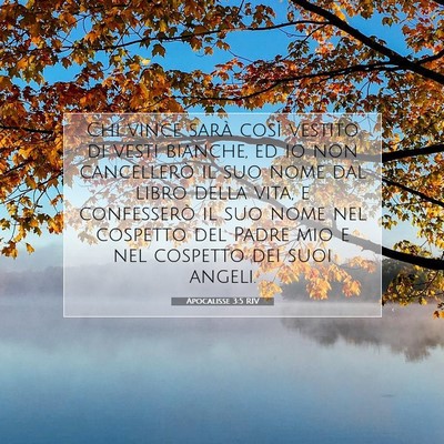 Apocalisse 3:5 RIV Immagine del Versetto della Bibbia