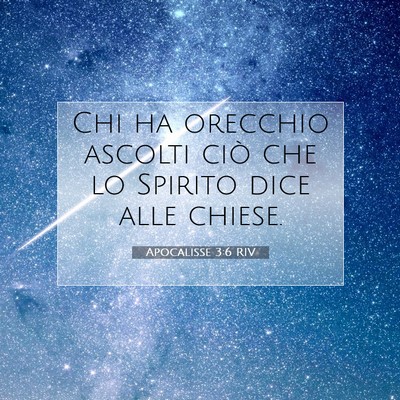 Apocalisse 3:6 RIV Immagine del Versetto della Bibbia