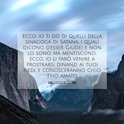 Apocalisse 3:9 RIV Immagine del Versetto della Bibbia