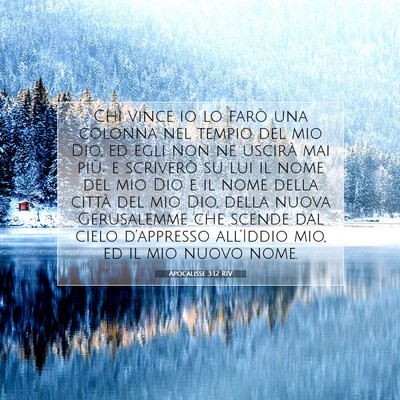 Apocalisse 3:12 RIV Immagine del Versetto della Bibbia