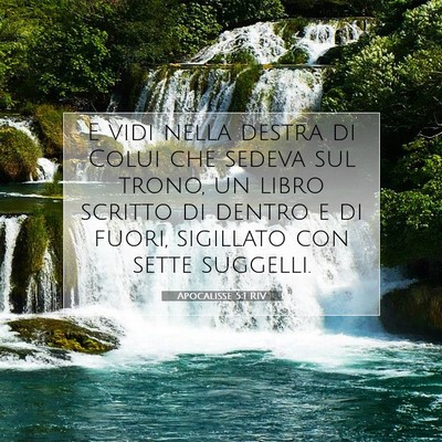 Apocalisse 5:1 RIV Immagine del Versetto della Bibbia