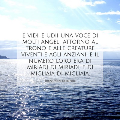 Apocalisse 5:11 RIV Immagine del Versetto della Bibbia