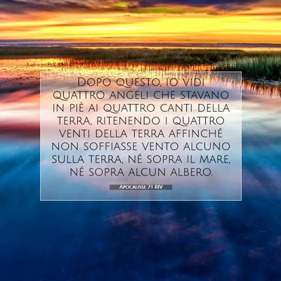 Apocalisse 7:1 RIV Immagine del Versetto della Bibbia