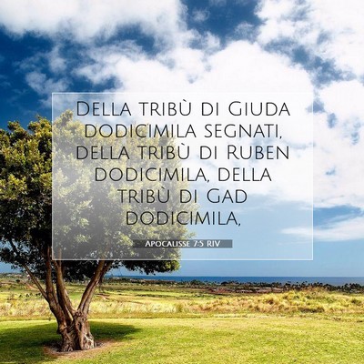 Apocalisse 7:5 RIV Immagine del Versetto della Bibbia