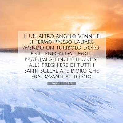 Apocalisse 8:3 RIV Immagine del Versetto della Bibbia