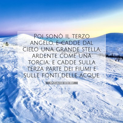 Apocalisse 8:10 RIV Immagine del Versetto della Bibbia