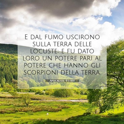 Apocalisse 9:3 RIV Immagine del Versetto della Bibbia