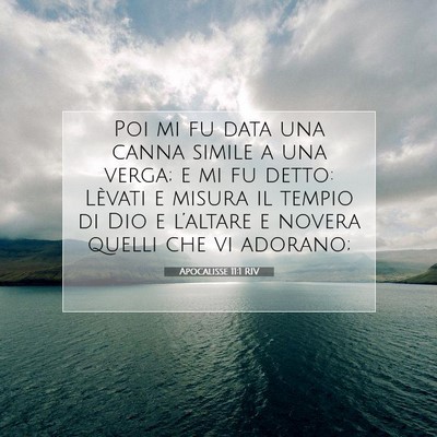 Apocalisse 11:1 RIV Immagine del Versetto della Bibbia