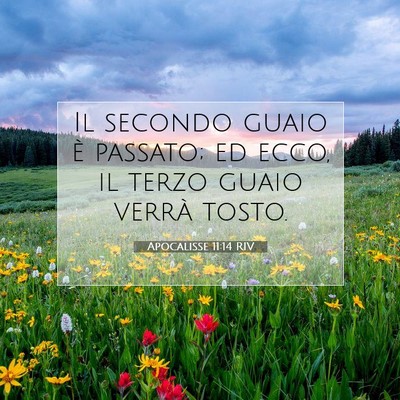 Apocalisse 11:14 RIV Immagine del Versetto della Bibbia