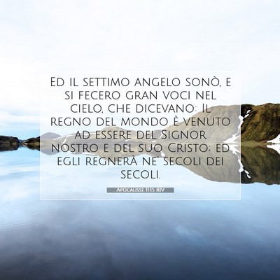 Apocalisse 11:15 RIV Immagine del Versetto della Bibbia